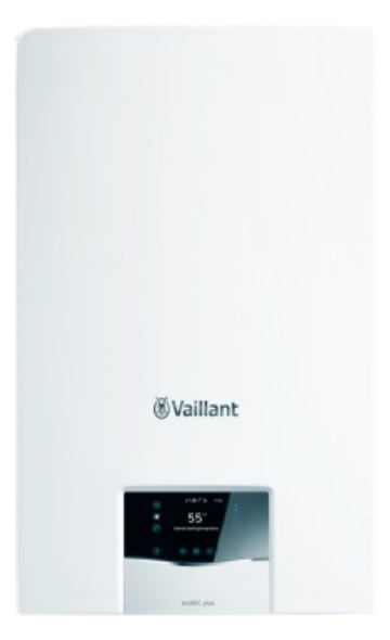 Vaillant combi boiler with the display on the front panel